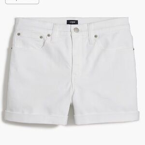 J. Crew Women's White Denim Shorts Sz 28 NWOT